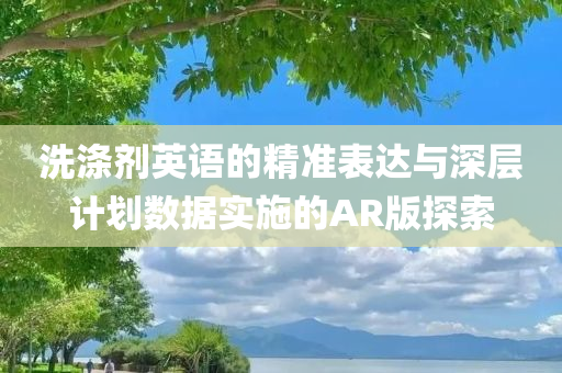 洗涤剂英语的精准表达与深层计划数据实施的AR版探索