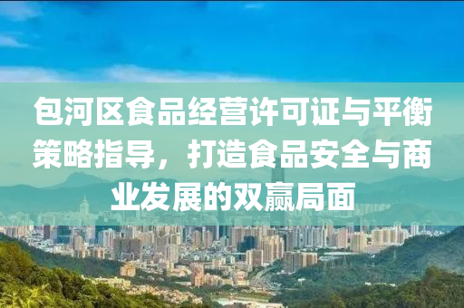 包河区食品经营许可证与平衡策略指导，打造食品安全与商业发展的双赢局面