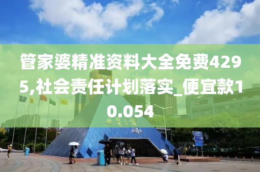 管家婆精准资料大全免费4295,社会责任计划落实_便宜款10.054