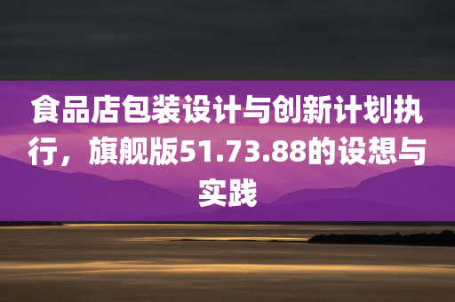 食品店包装设计与创新计划执行，旗舰版51.73.88的设想与实践