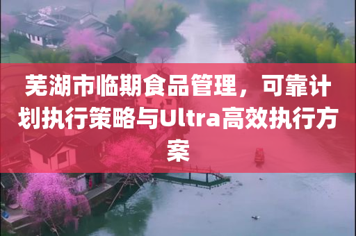 芜湖市临期食品管理，可靠计划执行策略与Ultra高效执行方案