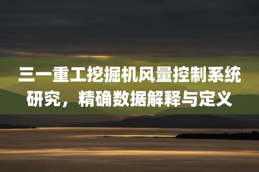 三一重工挖掘机风量控制系统研究，精确数据解释与定义