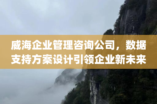 威海企业管理咨询公司，数据支持方案设计引领企业新未来