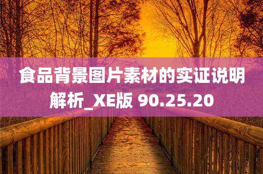 食品背景图片素材的实证说明解析_XE版 90.25.20