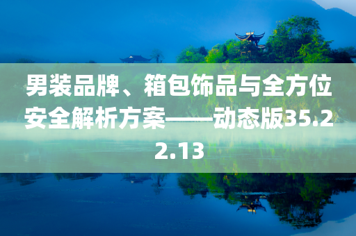 男装品牌、箱包饰品与全方位安全解析方案——动态版35.22.13