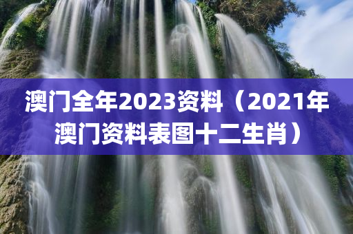 澳门全年2023资料（2021年澳门资料表图十二生肖）