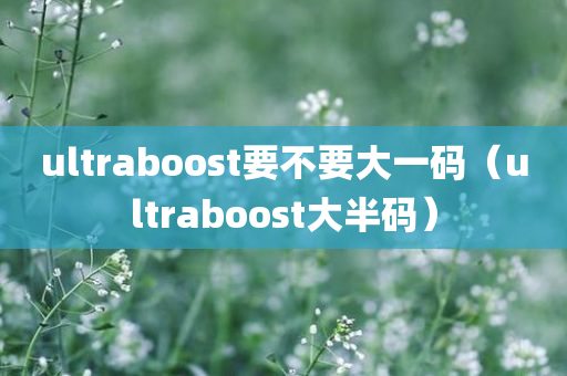 ultraboost要不要大一码（ultraboost大半码）