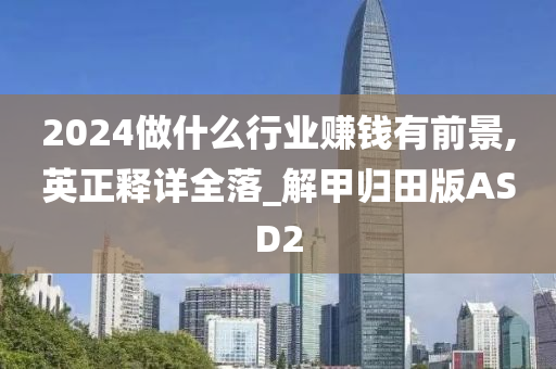 2024做什么行业赚钱有前景,英正释详全落_解甲归田版ASD2