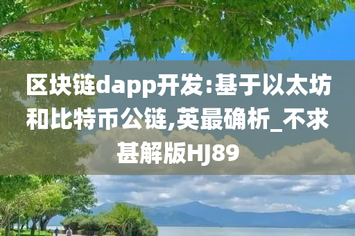 区块链dapp开发:基于以太坊和比特币公链,英最确析_不求甚解版HJ89