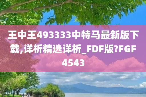 王中王493333中特马最新版下载,详析精选详析_FDF版?FGF4543