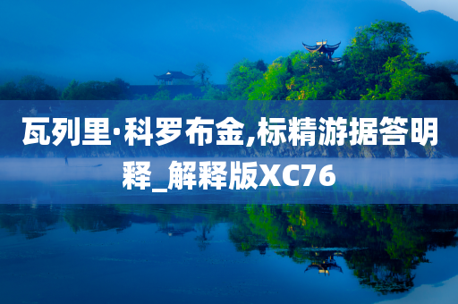 瓦列里·科罗布金,标精游据答明释_解释版XC76