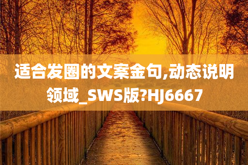 适合发圈的文案金句,动态说明领域_SWS版?HJ6667