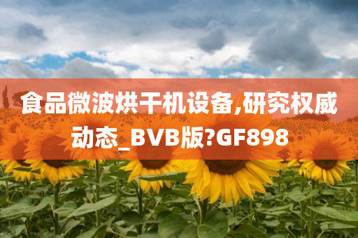 食品微波烘干机设备,研究权威动态_BVB版?GF898