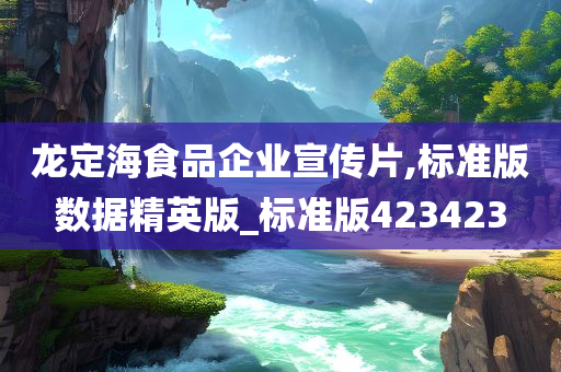 龙定海食品企业宣传片,标准版数据精英版_标准版423423