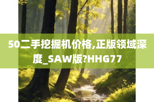 50二手挖掘机价格,正版领域深度_SAW版?HHG77