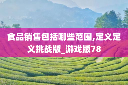 食品销售包括哪些范围,定义定义挑战版_游戏版78