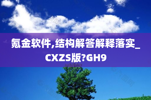 氪金软件,结构解答解释落实_CXZS版?GH9