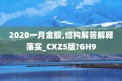 2020一月金股,结构解答解释落实_CXZS版?GH9