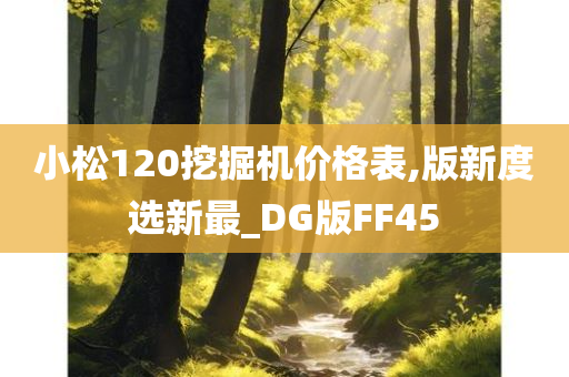 小松120挖掘机价格表,版新度选新最_DG版FF45