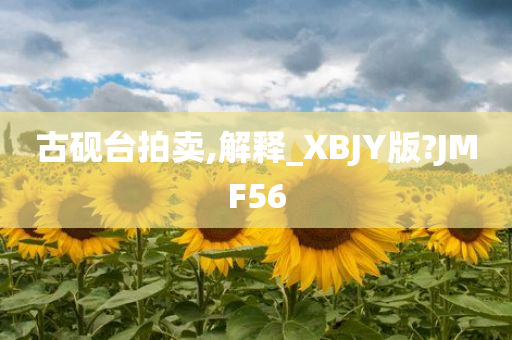 古砚台拍卖,解释_XBJY版?JMF56