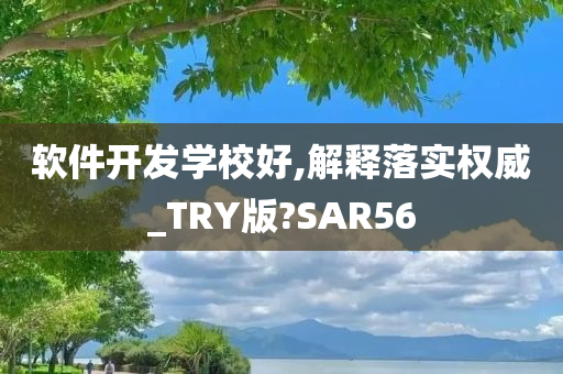 软件开发学校好,解释落实权威_TRY版?SAR56