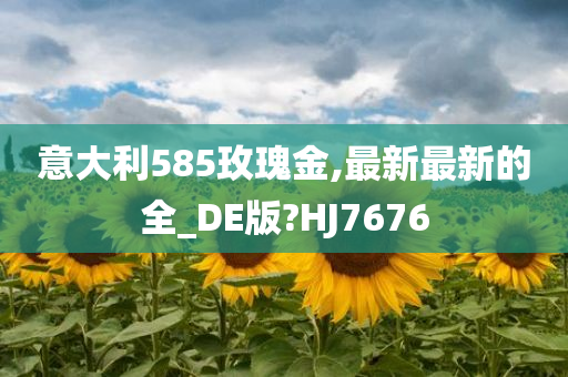 意大利585玫瑰金,最新最新的全_DE版?HJ7676