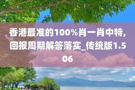 香港最准的100%肖一肖中特,回报周期解答落实_传统版1.506