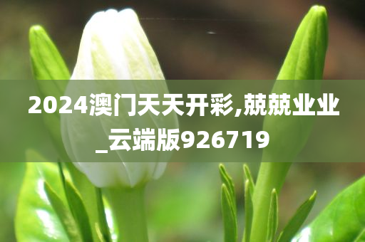 2024澳门天天开彩,兢兢业业_云端版926719