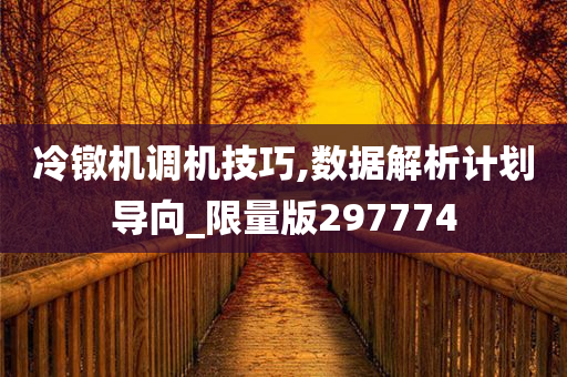 冷镦机调机技巧,数据解析计划导向_限量版297774