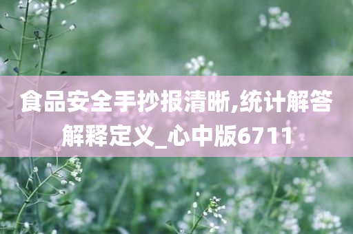 食品安全手抄报清晰,统计解答解释定义_心中版6711