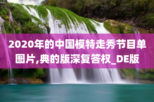 2020年的中国模特走秀节目单图片,典的版深复答权_DE版