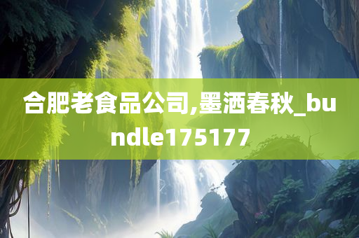 合肥老食品公司,墨洒春秋_bundle175177