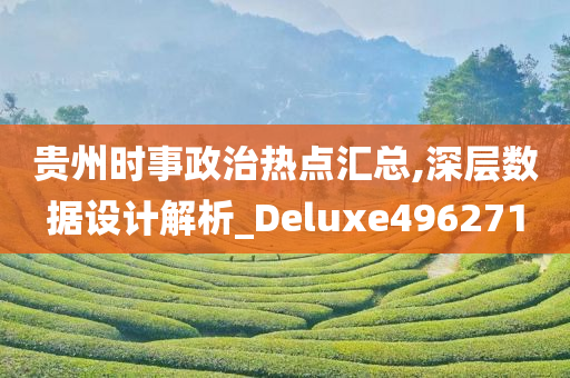 贵州时事政治热点汇总,深层数据设计解析_Deluxe496271