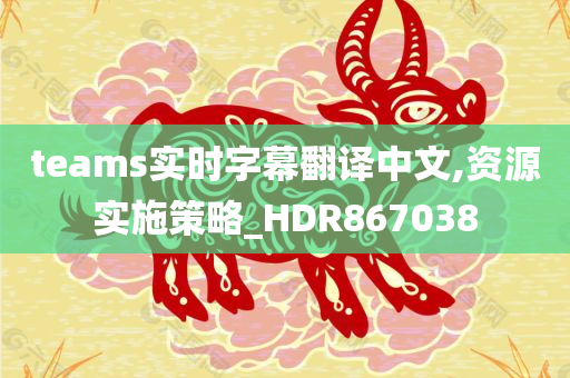 teams实时字幕翻译中文,资源实施策略_HDR867038