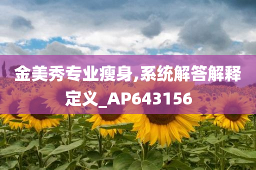 金美秀专业瘦身,系统解答解释定义_AP643156