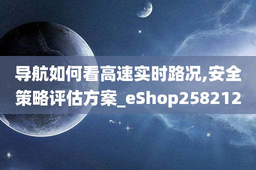 导航如何看高速实时路况,安全策略评估方案_eShop258212