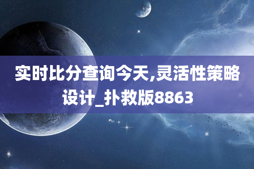 实时比分查询今天,灵活性策略设计_扑救版8863