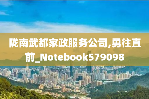 陇南武都家政服务公司,勇往直前_Notebook579098