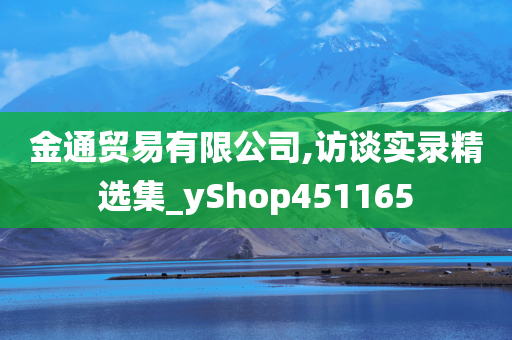 金通贸易有限公司,访谈实录精选集_yShop451165