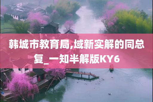 韩城市教育局,域新实解的同总复_一知半解版KY6