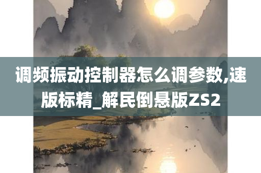 调频振动控制器怎么调参数,速版标精_解民倒悬版ZS2