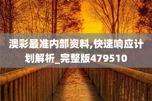 澳彩最准内部资料,快速响应计划解析_完整版479510