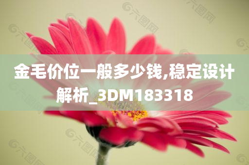 金毛价位一般多少钱,稳定设计解析_3DM183318