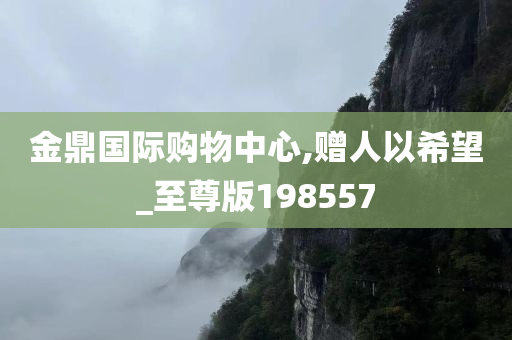 金鼎国际购物中心,赠人以希望_至尊版198557