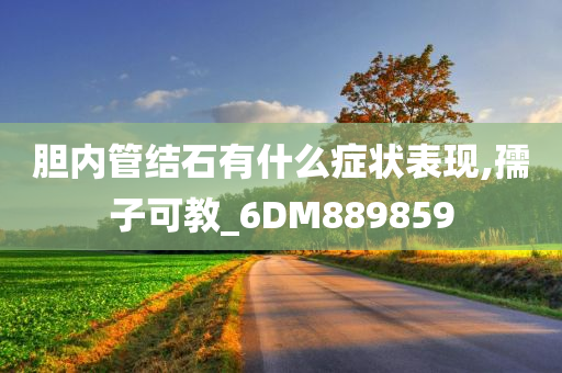 胆内管结石有什么症状表现,孺子可教_6DM889859