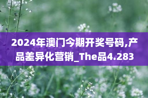 2024年澳门今期开奖号码,产品差异化营销_The品4.283