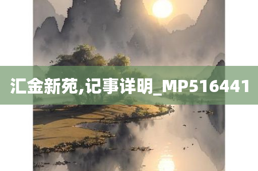 汇金新苑,记事详明_MP516441