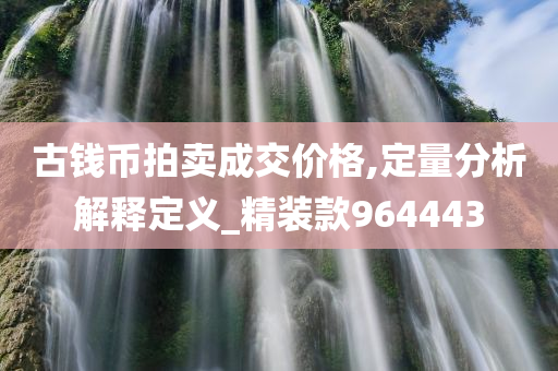 古钱币拍卖成交价格,定量分析解释定义_精装款964443