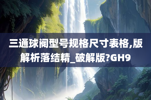 三通球阀型号规格尺寸表格,版解析落结精_破解版?GH9