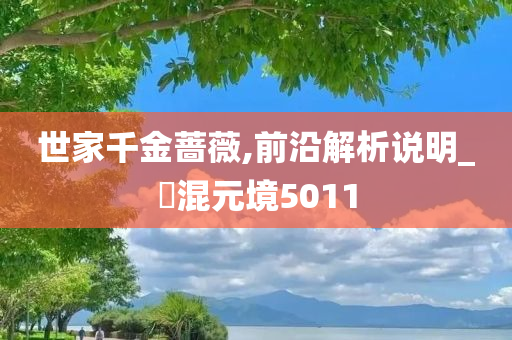 世家千金蔷薇,前沿解析说明_‌混元境5011